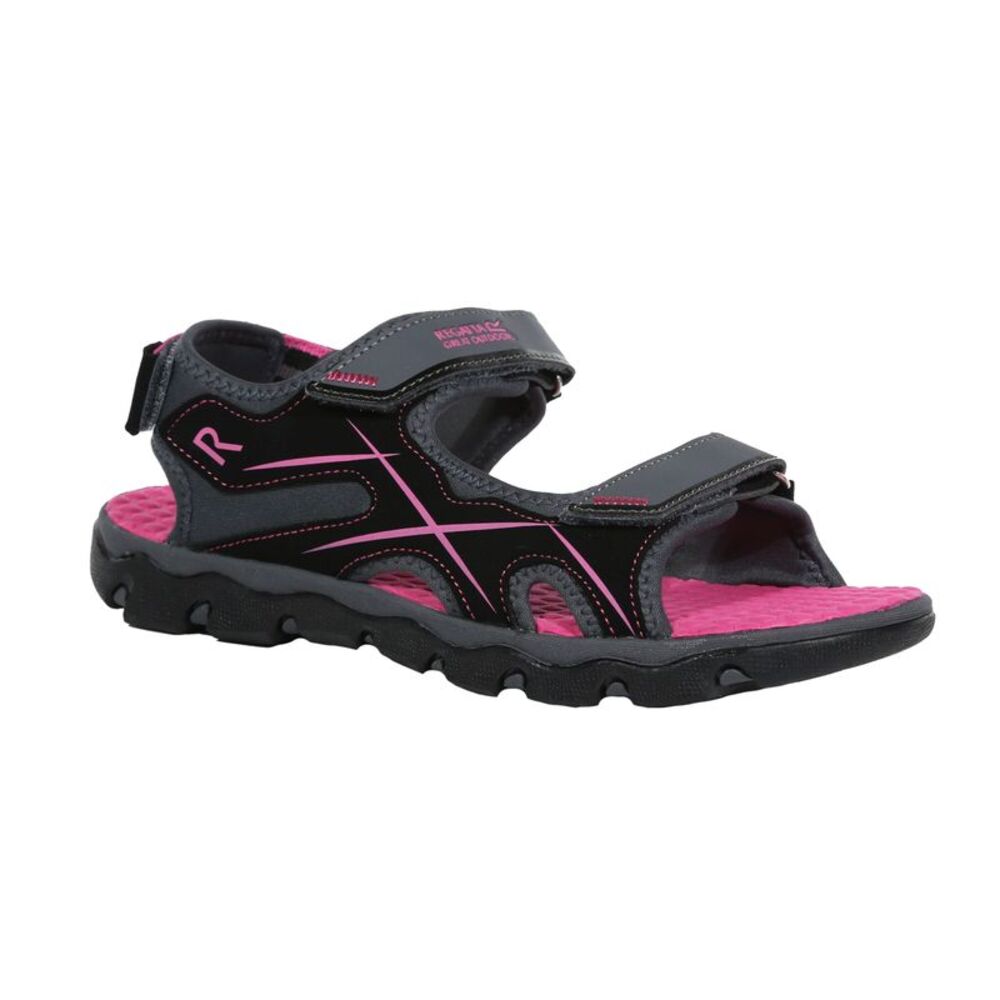 Regatta Childrens/Kids Kota Drift Sandals / Granite/Cabaret